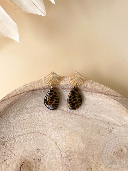 Brincos Comporta Preto & Dourado