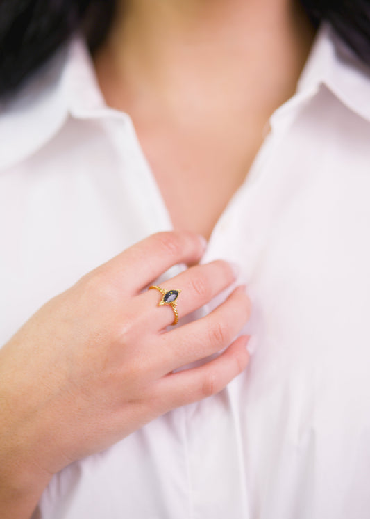 Anel Atenas Mini Preto