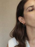 Argolas Toscana Preto et Dourado