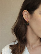 Argolas Toscana Preto et Dourado