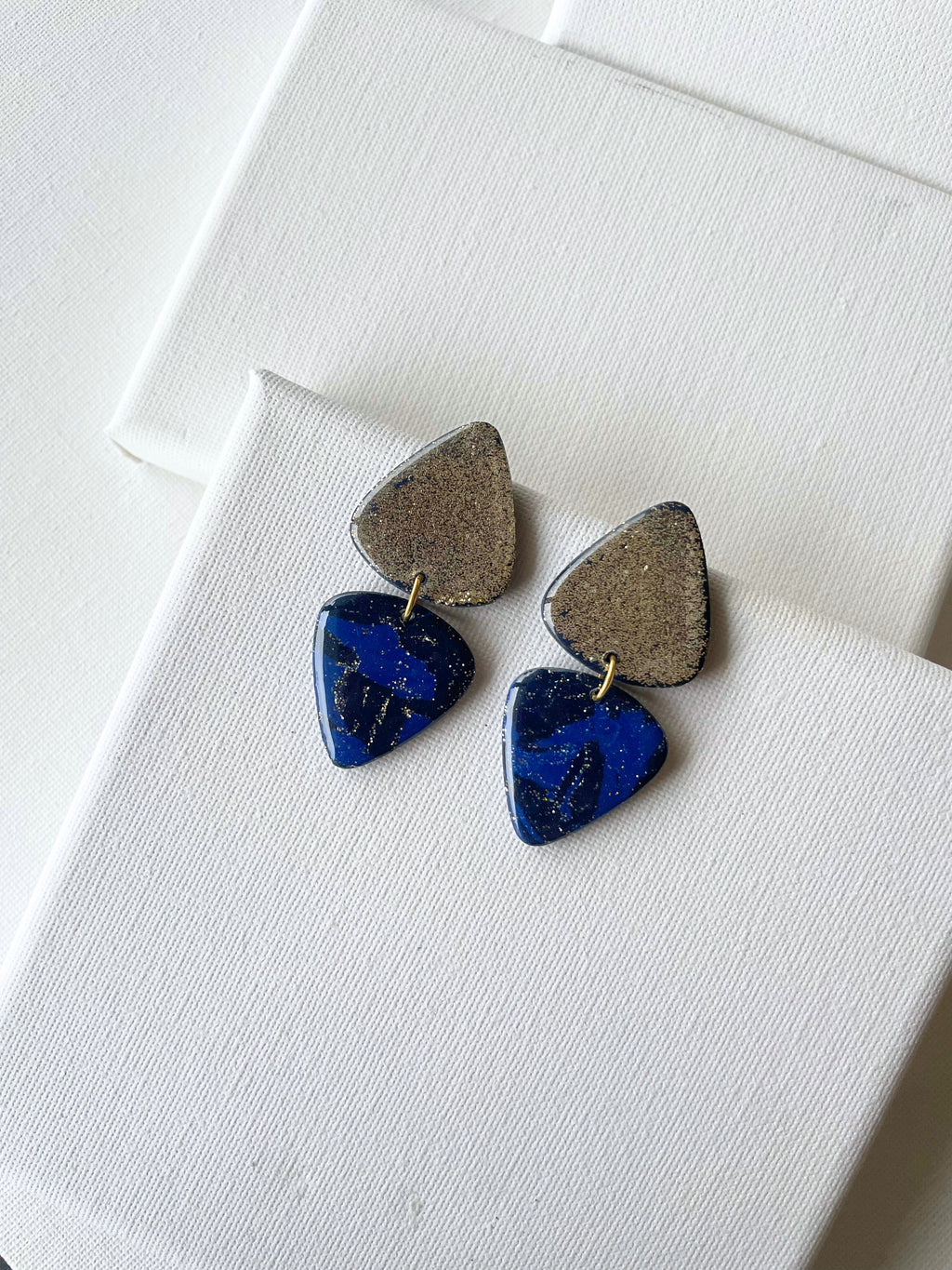 Brincos London Mirror Azul