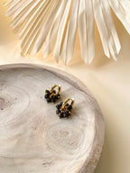 Argolas Toscana Preto et Dourado