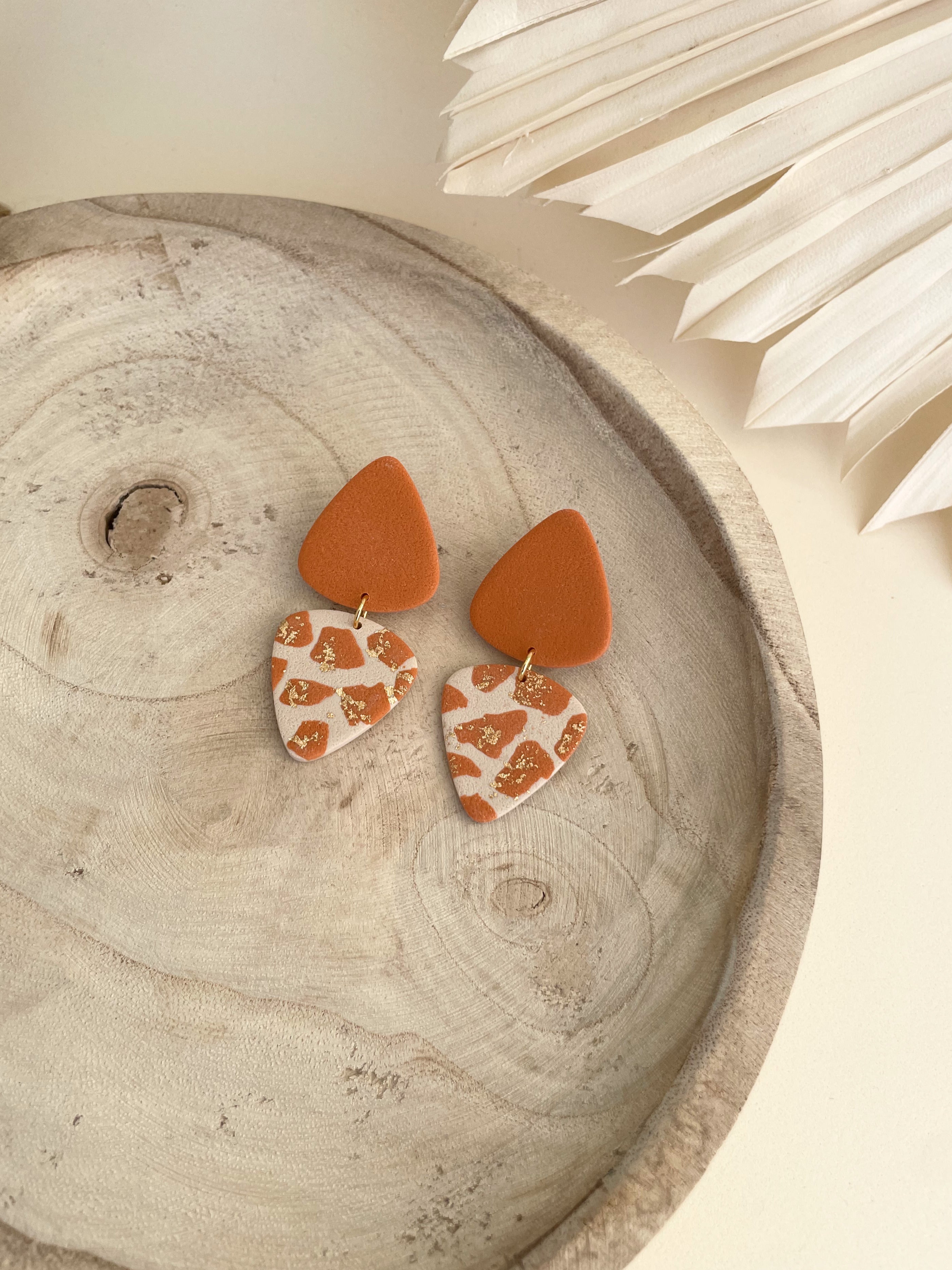 Brincos London Mirror Laranja