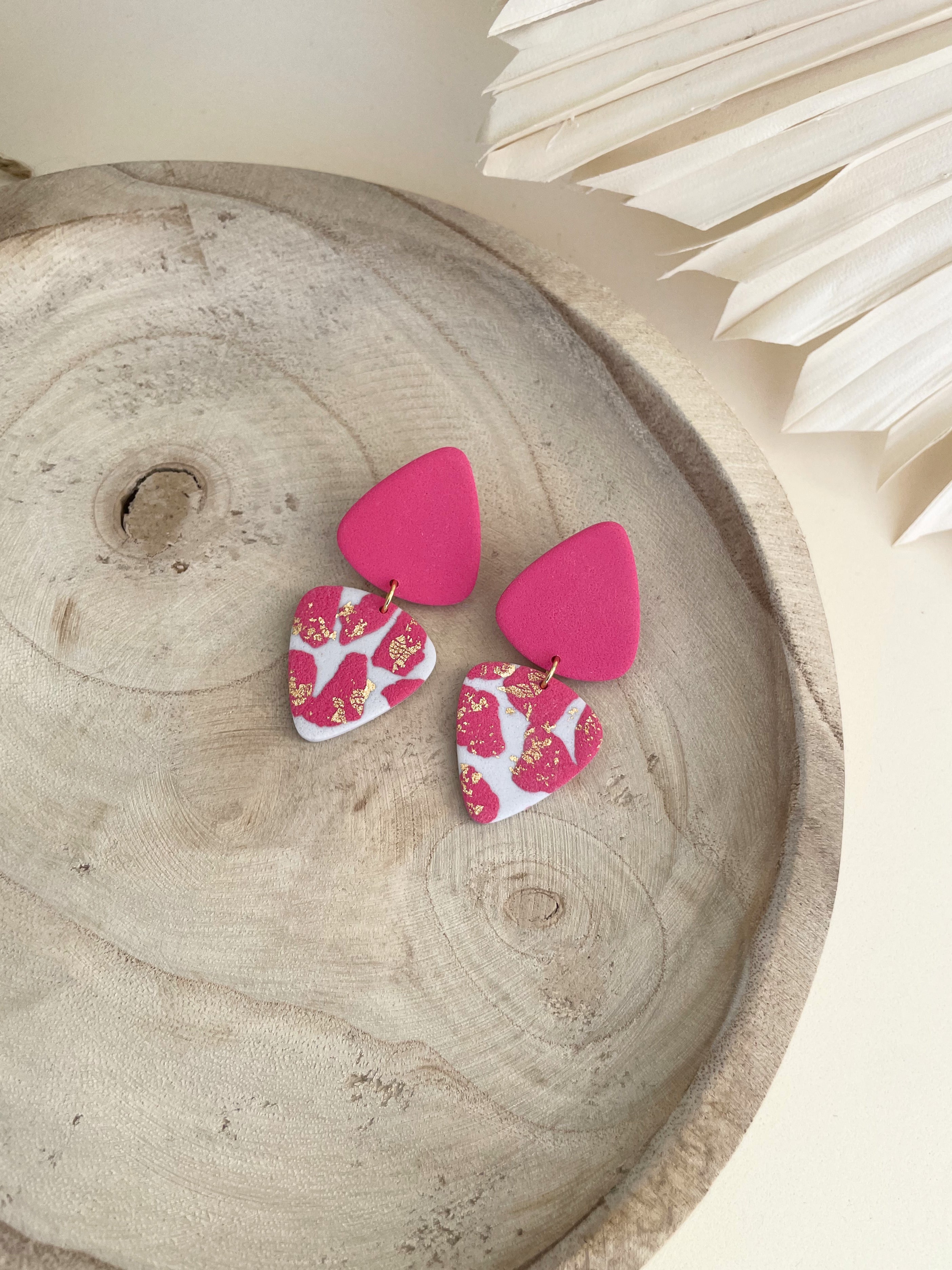 Brincos London Mirror Rosa