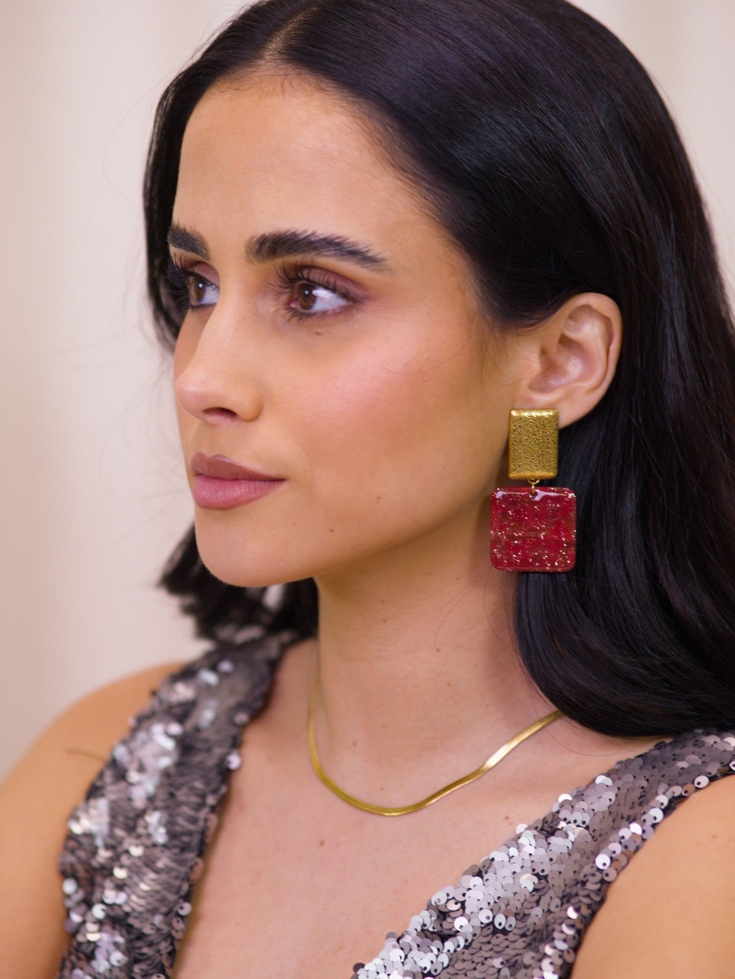 Brincos Beverly Bordeaux