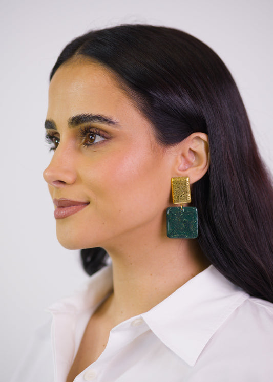 Brincos Beverly Verde