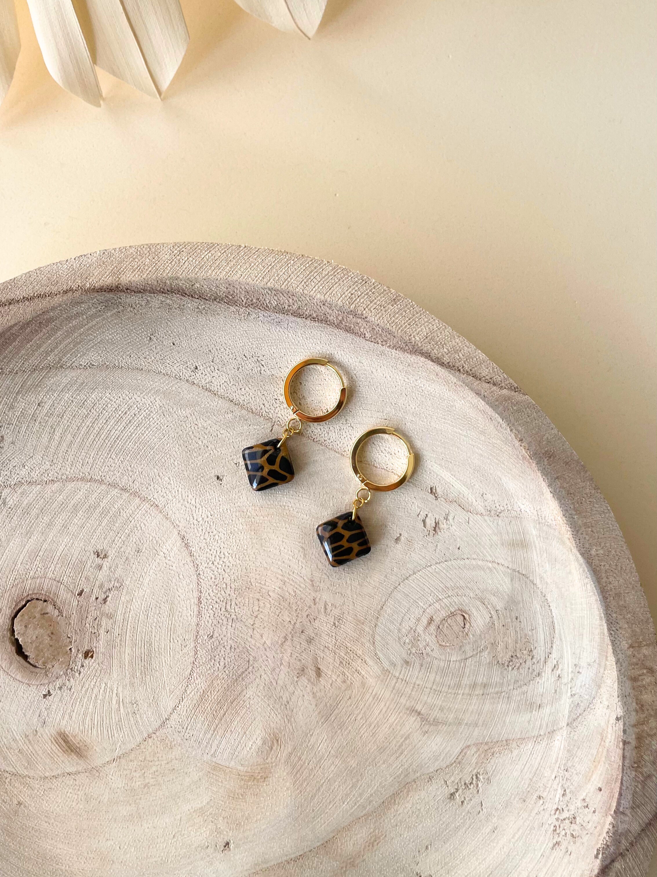 Argolas Bari Preto & Dourado