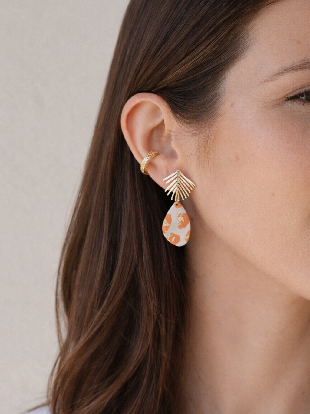 Brincos Comporta Laranja